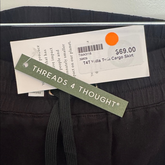 New Threads 4 Thought Black cargo Mini Skirt, NWT, SZ xl - Picture 3 of 8
